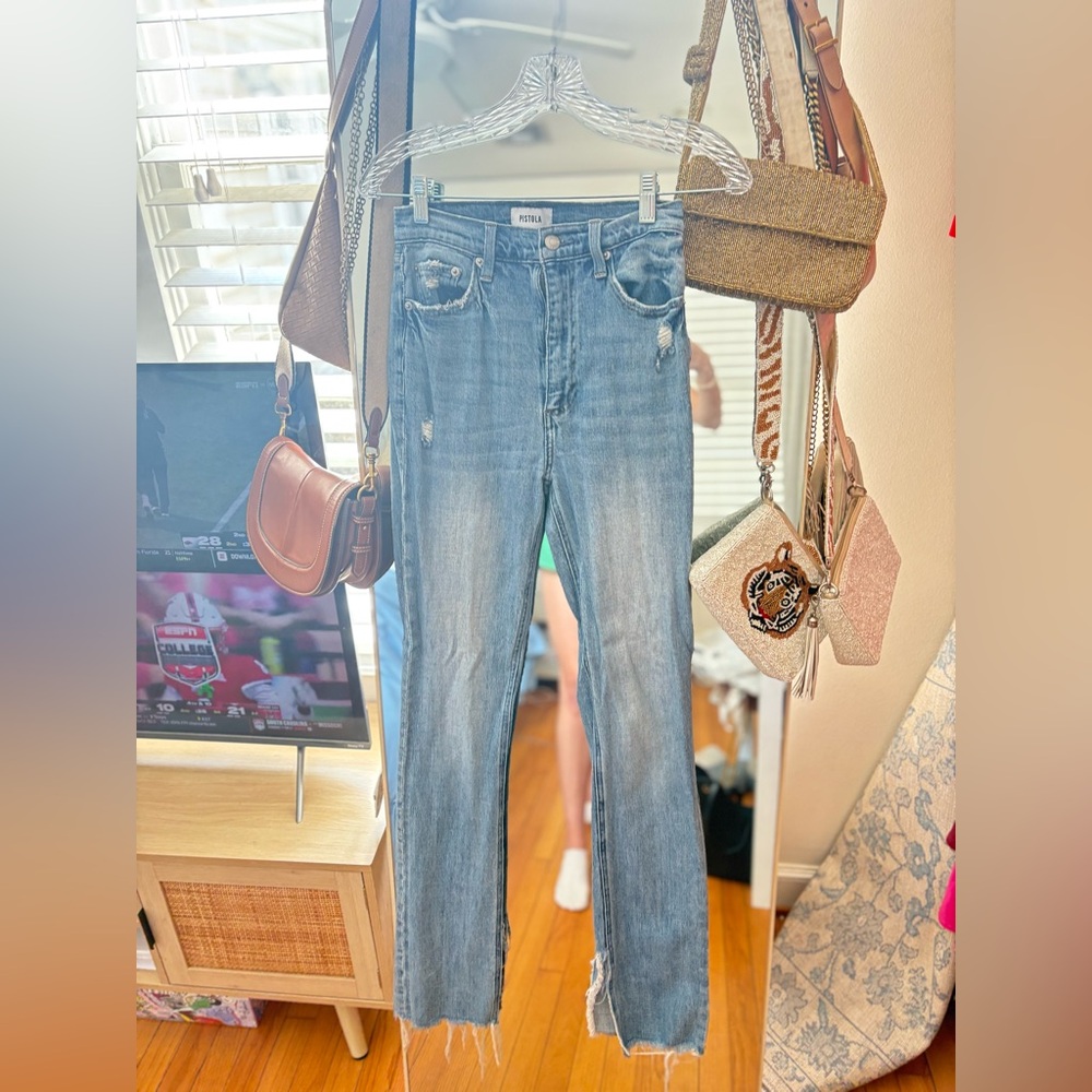 Pistola Blue Straight Leg Jeans
